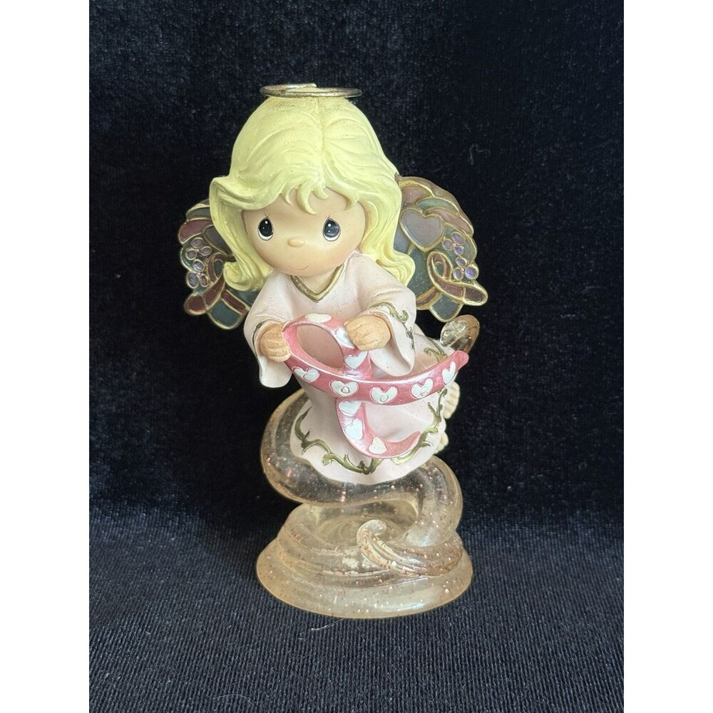 Rare Precious Moments Sweet Messenger of Love Resin Figurine Breast Cancer